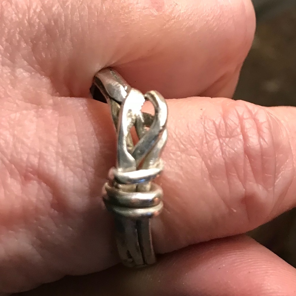 Size 15 Sterling Silver Vine Ring